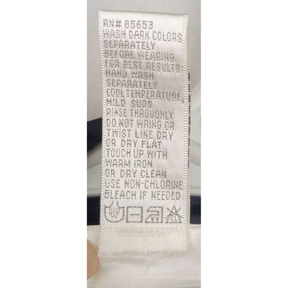 Koret Sheer Black Button Down Blouse Size 8 Grid Pattern Lightweight Long Sleeve - Picture 9 of 10